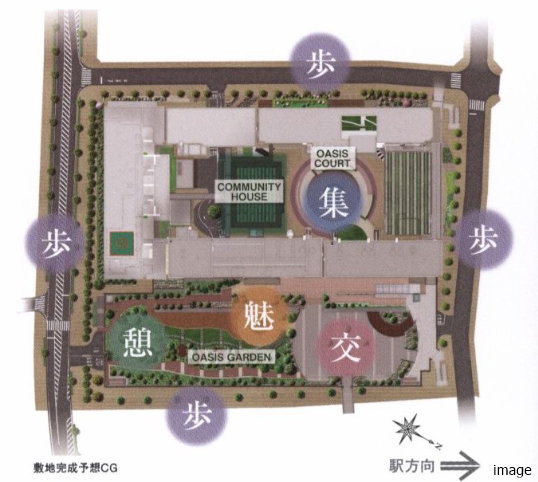 敷地配置図CG|武蔵浦和SKY&GARDEN